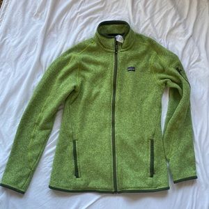 Full zip green Patagonia jacket